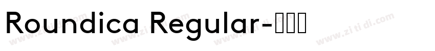 Roundica Regular字体转换